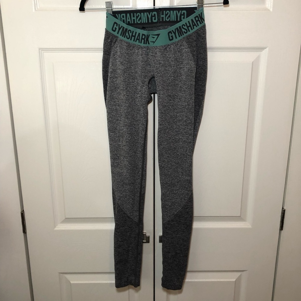 Gymshark Grey and Blue Flex Legging V3 Size XS